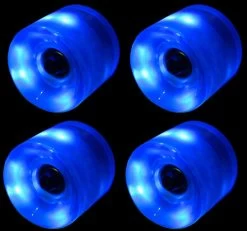 LED Wheels BLUE 60mm