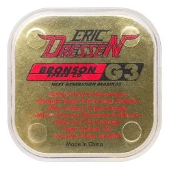 Bronson Speed Co Skateboard Bearings Eric Dressen Pro G3 Gold/Red -Powell Peralta Store BronsonDressen 3 43164.1675800156