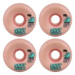 Snot Wheel Co. Skateboard Wheels 53mm Conical Team 99A Pink