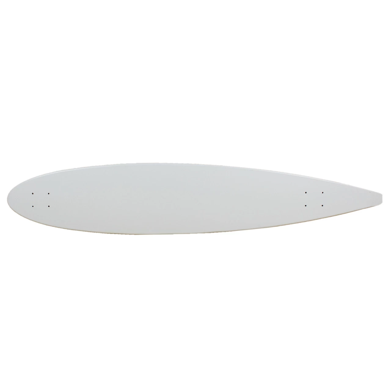 Longboard Moose Longboard Deck 9" X 47" Pintail WHITE 2 Longboard Moose Longboard Deck 9" X 47" Pintail WHITE - Image 2