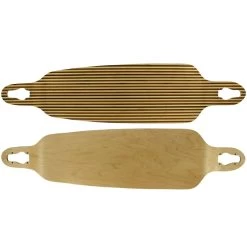 Longboard Moose Drop Down/Through Deck 9.75" X 39.75" Zebra Bamboo