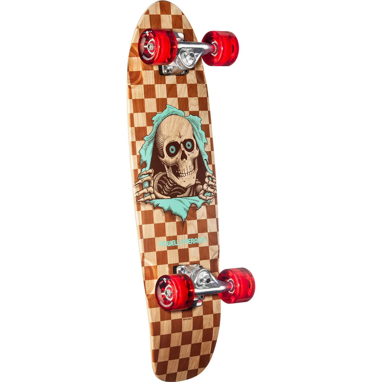Powell Peralta Skateboard Complete Cruiser Sidewalk Surfer Natural Checker Ripper 8.37" X 28.2" 1 Powell Peralta Skateboard Complete Cruiser Sidewalk Surfer Natural Checker Ripper 8.37" X 28.2"