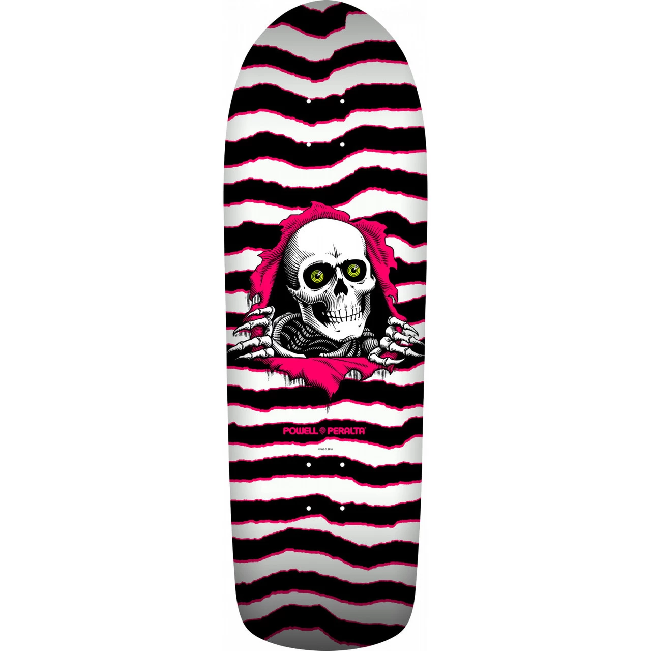 Powell Peralta Deck Old School Ripper White/Pink 10" X 31" 1 Powell Peralta Deck Old School Ripper White/Pink 10" X 31"