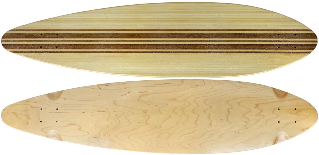 Longboard Moose Pintail Deck 9.5" X 41" Top-Ply Bamboo 1 Longboard Moose Pintail Deck 9.5" X 41" Top-Ply Bamboo