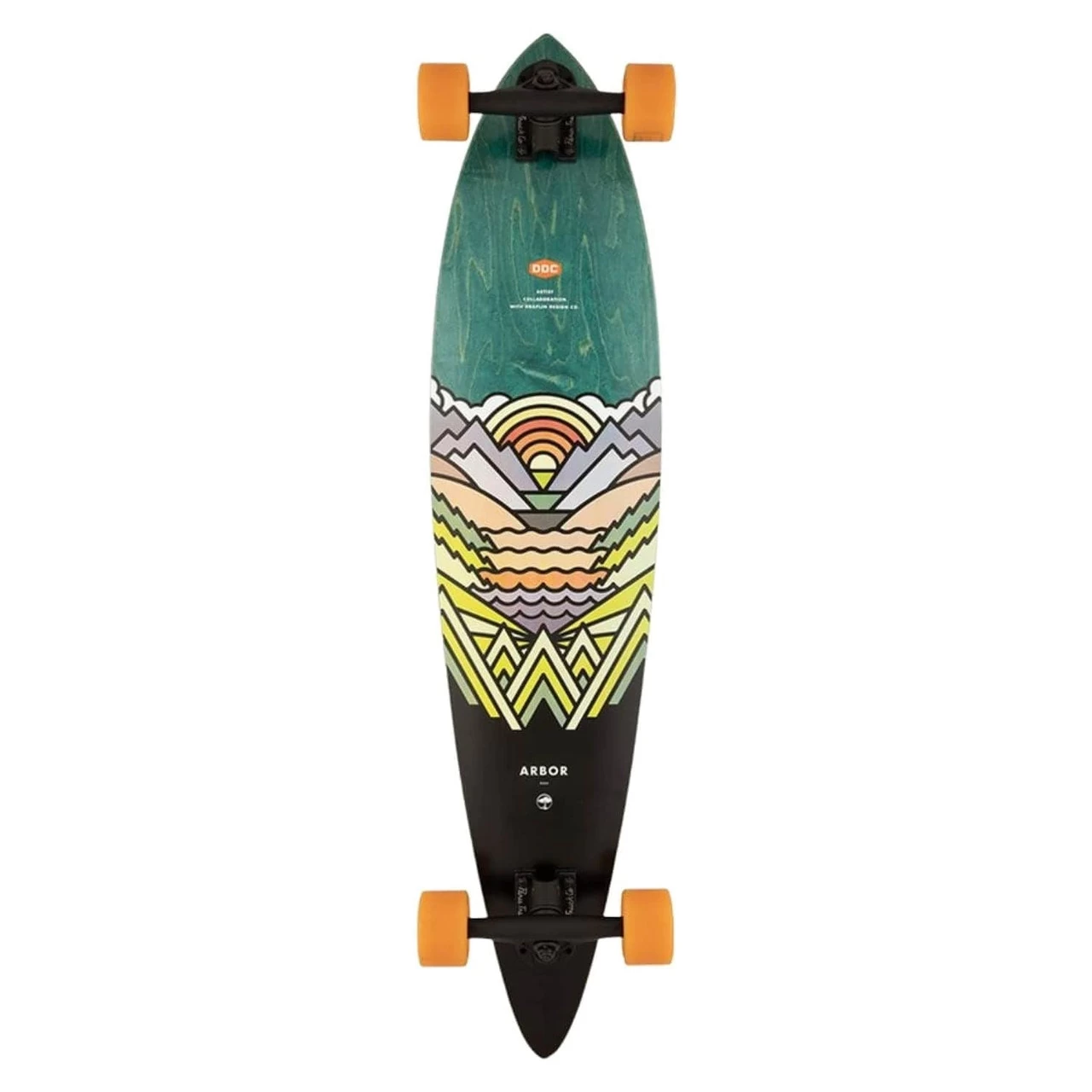 Arbor Longboard Draplin 21 Artist Fish 8.375" X 37" 4 Arbor Longboard Draplin 21 Artist Fish 8.375" X 37" - Image 4