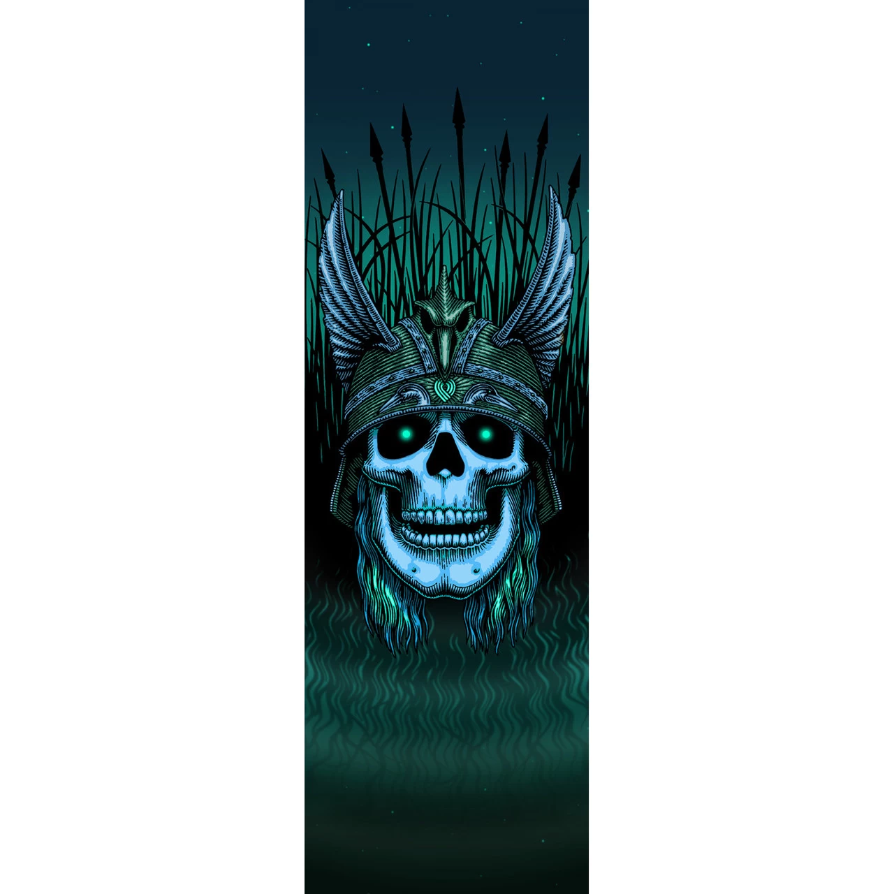 Powell Peralta Griptape Andy Anderson Skull Green 10.5" X 33" 1 Powell Peralta Griptape Andy Anderson Skull Green 10.5" X 33"