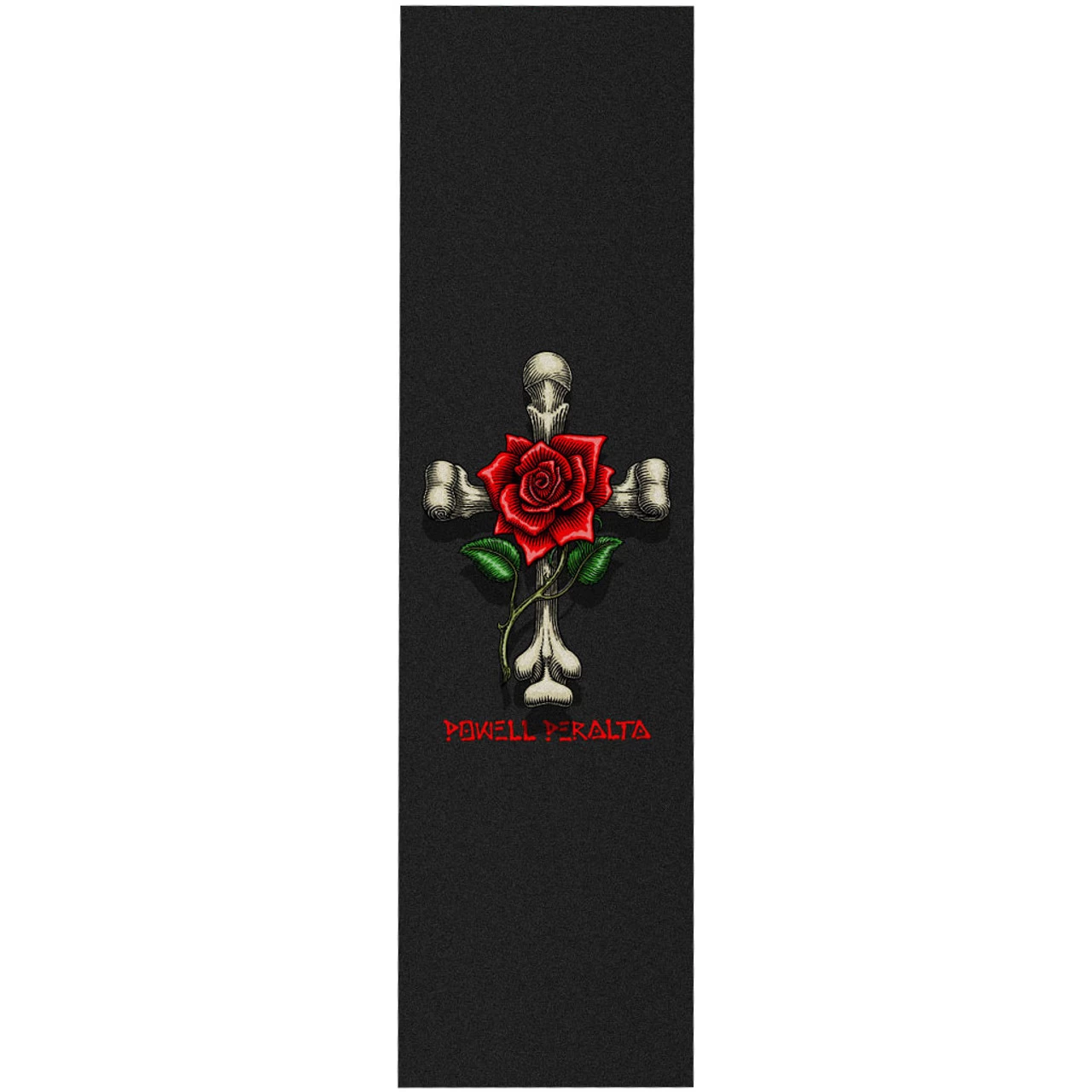 Powell Peralta Griptape Rose Cross 9" X 33" Grip Sheet 1 Powell Peralta Griptape Rose Cross 9" X 33" Grip Sheet