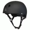 Triple 8 Skateboard Helmet Sweatsaver All Black Rubber Size L