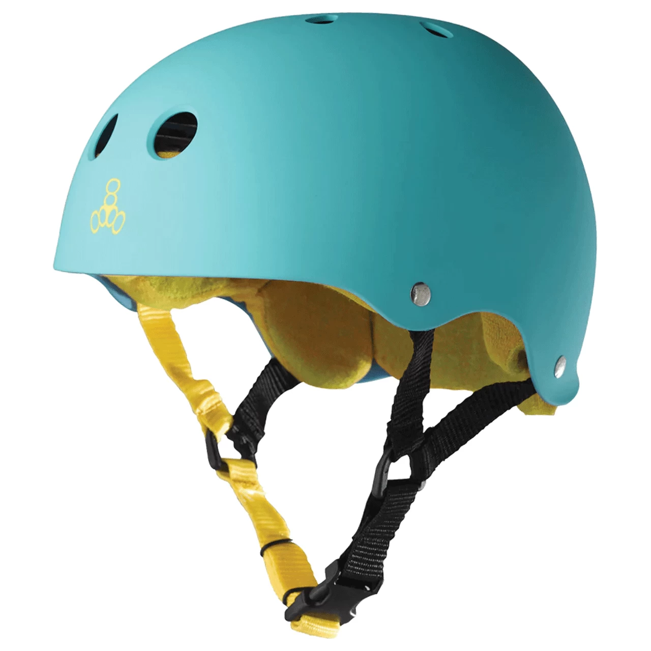 Triple 8 Skateboard Helmet Sweatsaver Baja Teal Rubber Size M 1 Triple 8 Skateboard Helmet Sweatsaver Baja Teal Rubber Size M