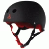 Triple 8 Skateboard Helmet Sweatsaver Black/Red Rubber Size L