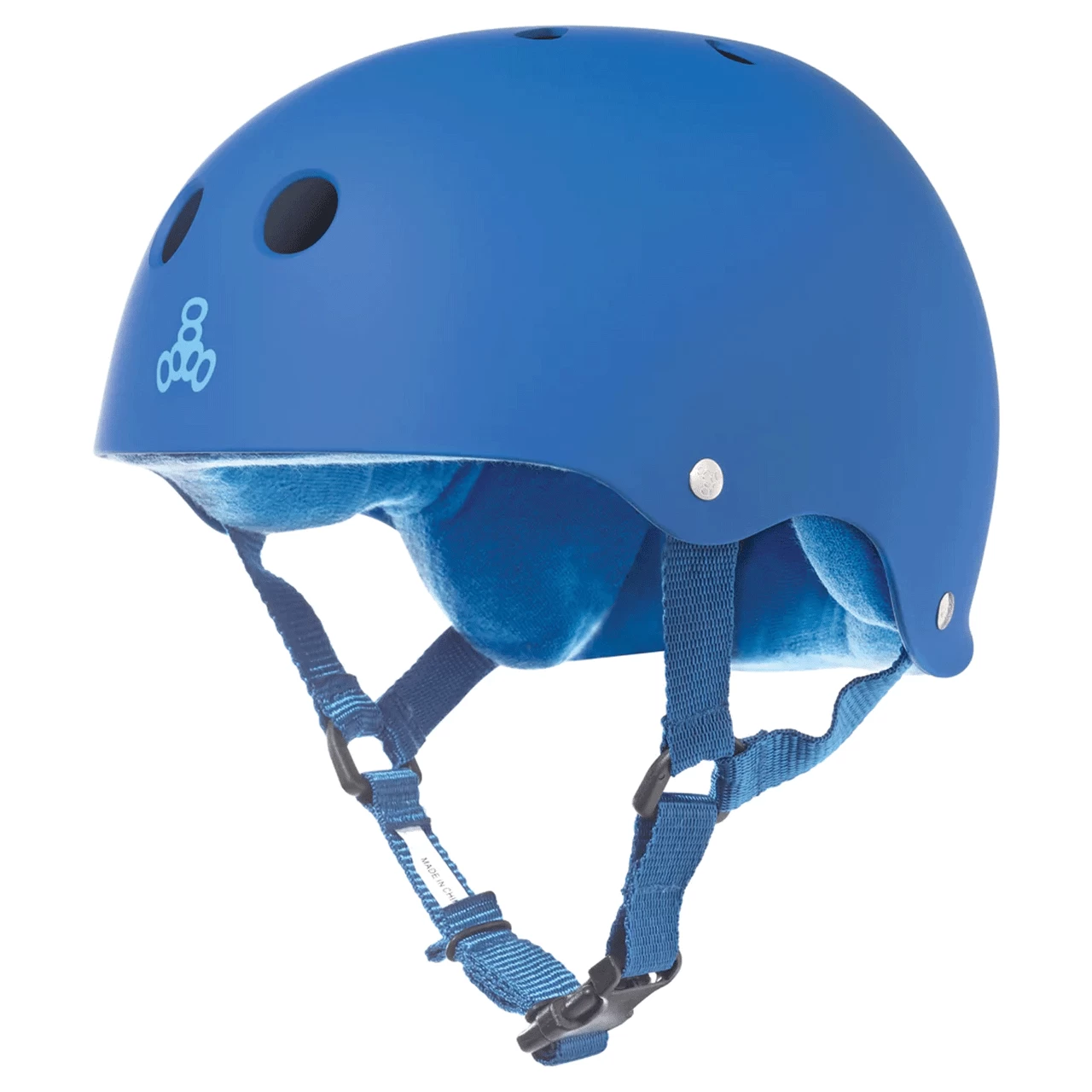 Triple 8 Skateboard Helmet Sweatsaver Royal Blue Rubber Size M 1 Triple 8 Skateboard Helmet Sweatsaver Royal Blue Rubber Size M