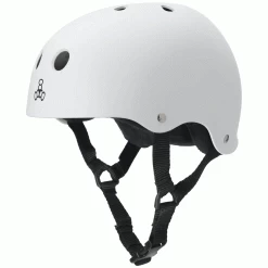 Triple 8 Skateboard Helmet Sweatsaver White/Rubber Size XL