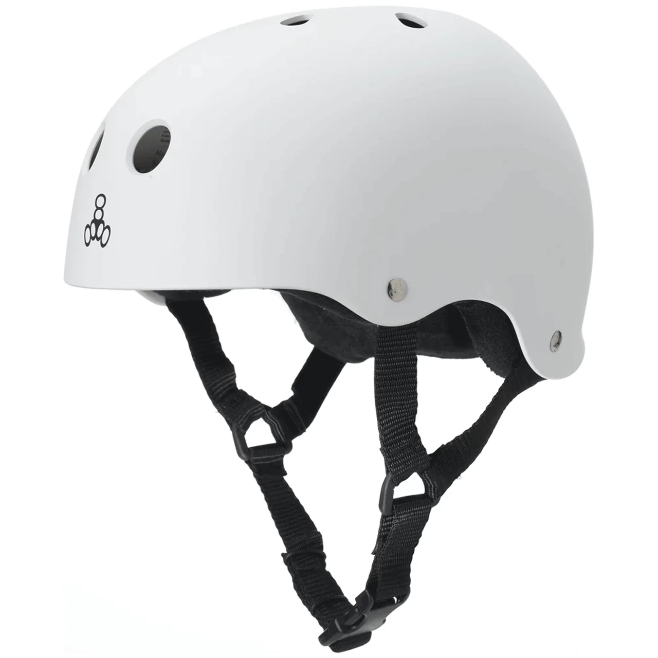 Triple 8 Skateboard Helmet Sweatsaver White/Rubber Size M 1 Triple 8 Skateboard Helmet Sweatsaver White/Rubber Size M