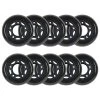 Player's Choice Roller Hockey Wheels - 5-Spoke Hub 80mm 82A Black (10-Pack)