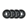 Player's Choice Roller Hockey Wheels - 5-Spoke Hub 60mm 82A Black (4-Pack)
