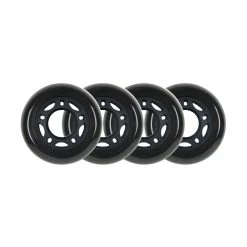 Player's Choice Roller Hockey Wheels - 5-Spoke Hub 60mm 82A Black (4-Pack)