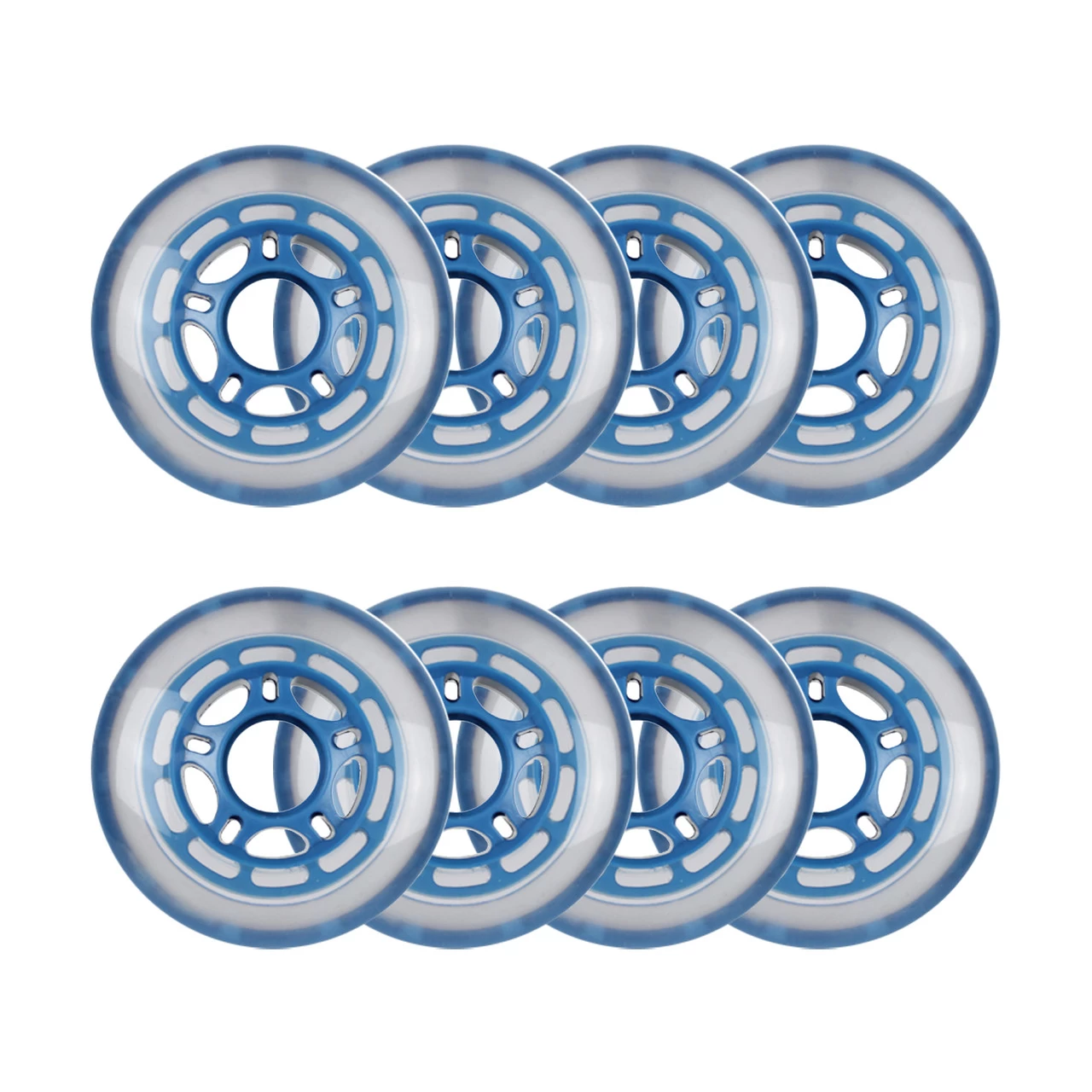 Player's Choice Roller Hockey Wheels - 5-Spoke Hub 76/80 HiLo 78A Blue (8-Pack) 1 Player's Choice Roller Hockey Wheels - 5-Spoke Hub 76/80 HiLo 78A Blue (8-Pack)