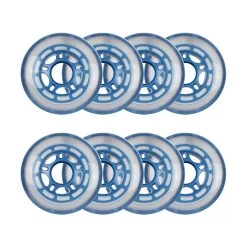 Player's Choice Roller Hockey Wheels - 5-Spoke Hub 76mm 78A Blue (8-Pack)