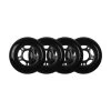 Player's Choice Roller Hockey Wheels - 5-Spoke Hub 76mm 82A Black (4-Pack)