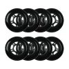 Player's Choice Roller Hockey Wheels - 5-Spoke Hub 80mm 82A Black (8-Pack)