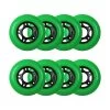 Player's Choice Outdoor Inline Skate Wheels - 80mm 89A Green (8-Pack)