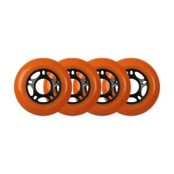 Player's Choice Outdoor Inline Skate Wheels - 76mm 89A Orange (4-Pack)