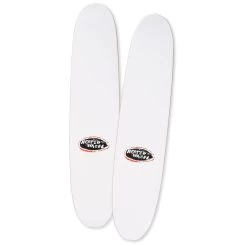 The Heated Wheel Skateboard Deck Team Polarizer White 6" X 27.5" Retro Cruiser