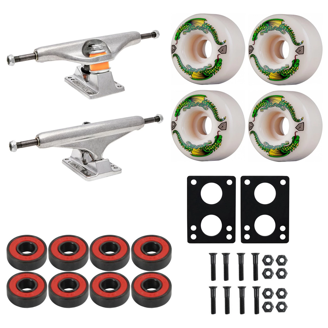 Independent Skateboard Trucks 159 (8.75")Powell Dragon Formula 54mmx34mm Package 1 Independent Skateboard Trucks 159 (8.75")Powell Dragon Formula 54mmx34mm Package