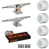 Independent Skateboard Package - 159 (8.75") Trucks, Powell Peralta Mini-Cubic White Wheels, Amp 5 Bearings