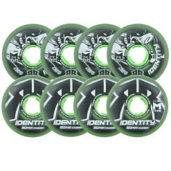 Rink Rat Roller Hockey Wheels - Identity XX 76/80 HiLo 79A Green (8-Pack)
