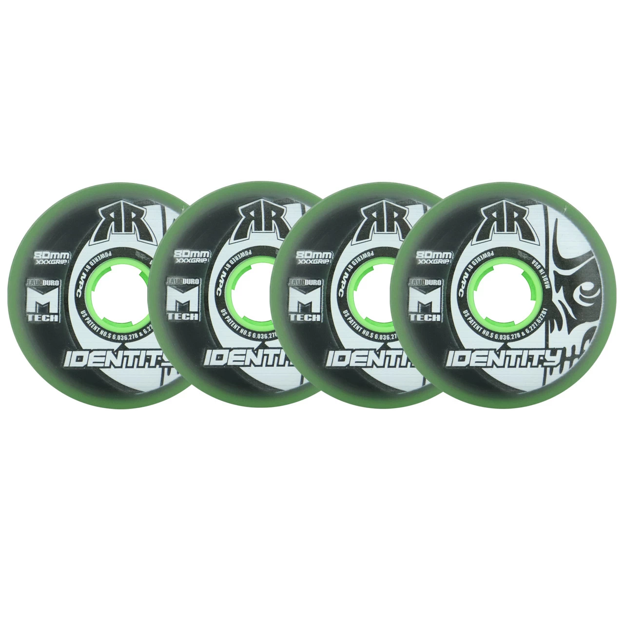 Rink Rat Roller Hockey Wheels - Identity XXX 80mm 76A Green (4-Pack) 1 Rink Rat Roller Hockey Wheels - Identity XXX 80mm 76A Green (4-Pack)