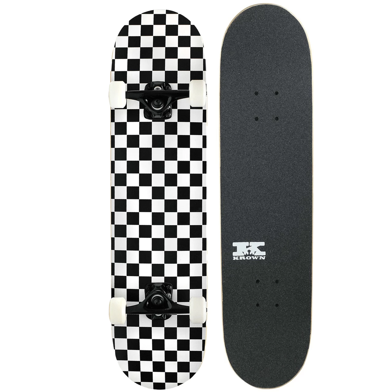Krown KPC Complete Checker Black/White 7.75" 1 Krown KPC Complete Checker Black/White 7.75"