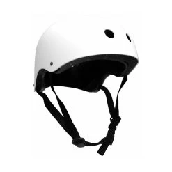 CPSC Skateboard Fitness Helmet YOUTH SIZE W/ INSERTS WHITE/BLACK