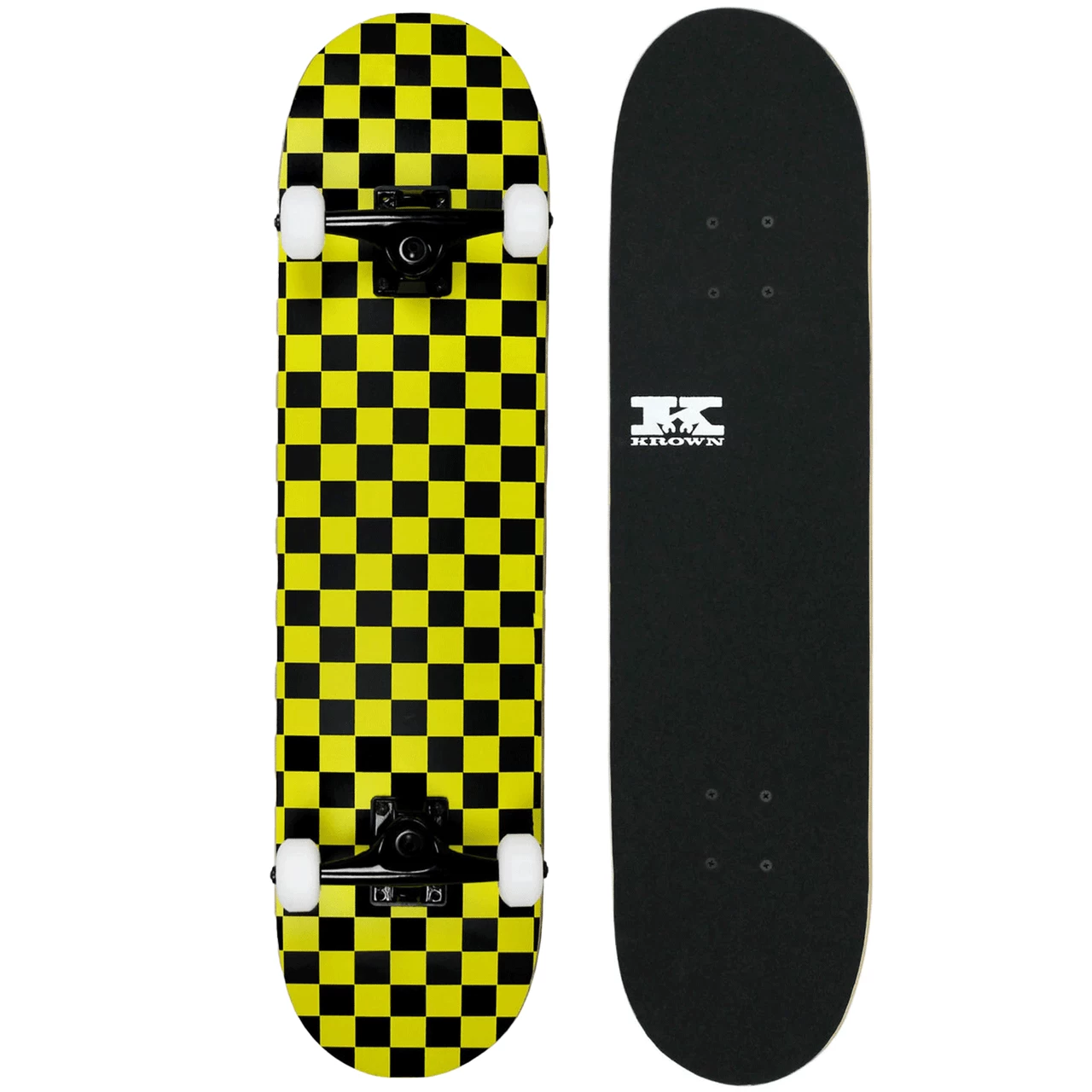 Krown Rookie Complete Black/Yellow Checker 7.75" 1 Krown Rookie Complete Black/Yellow Checker 7.75"