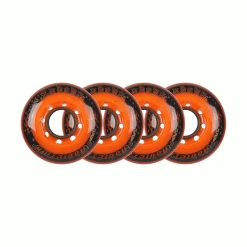 Labeda Roller Hockey Wheels - Addiction 72mm 78A Orange/Black (4-Pack)