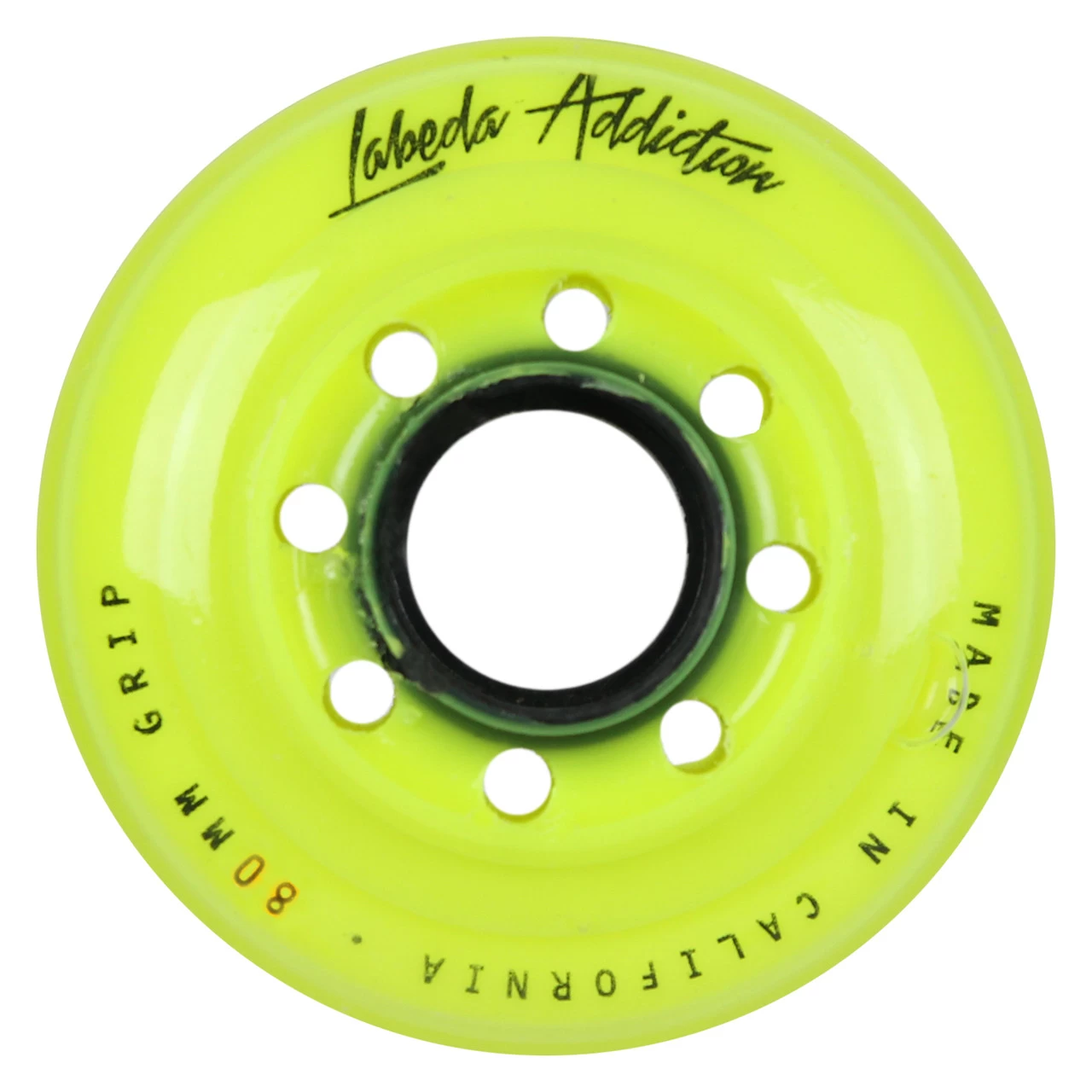 Labeda Roller Hockey Wheels - Addiction 76/80 HiLo 76A Yellow (8-Pack) 3 Labeda Roller Hockey Wheels - Addiction 76/80 HiLo 76A Yellow (8-Pack) - Image 3