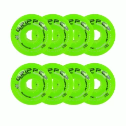 Labeda Roller Hockey Wheels - Gripper Crossover 76mm 74A Green (8-Pack)