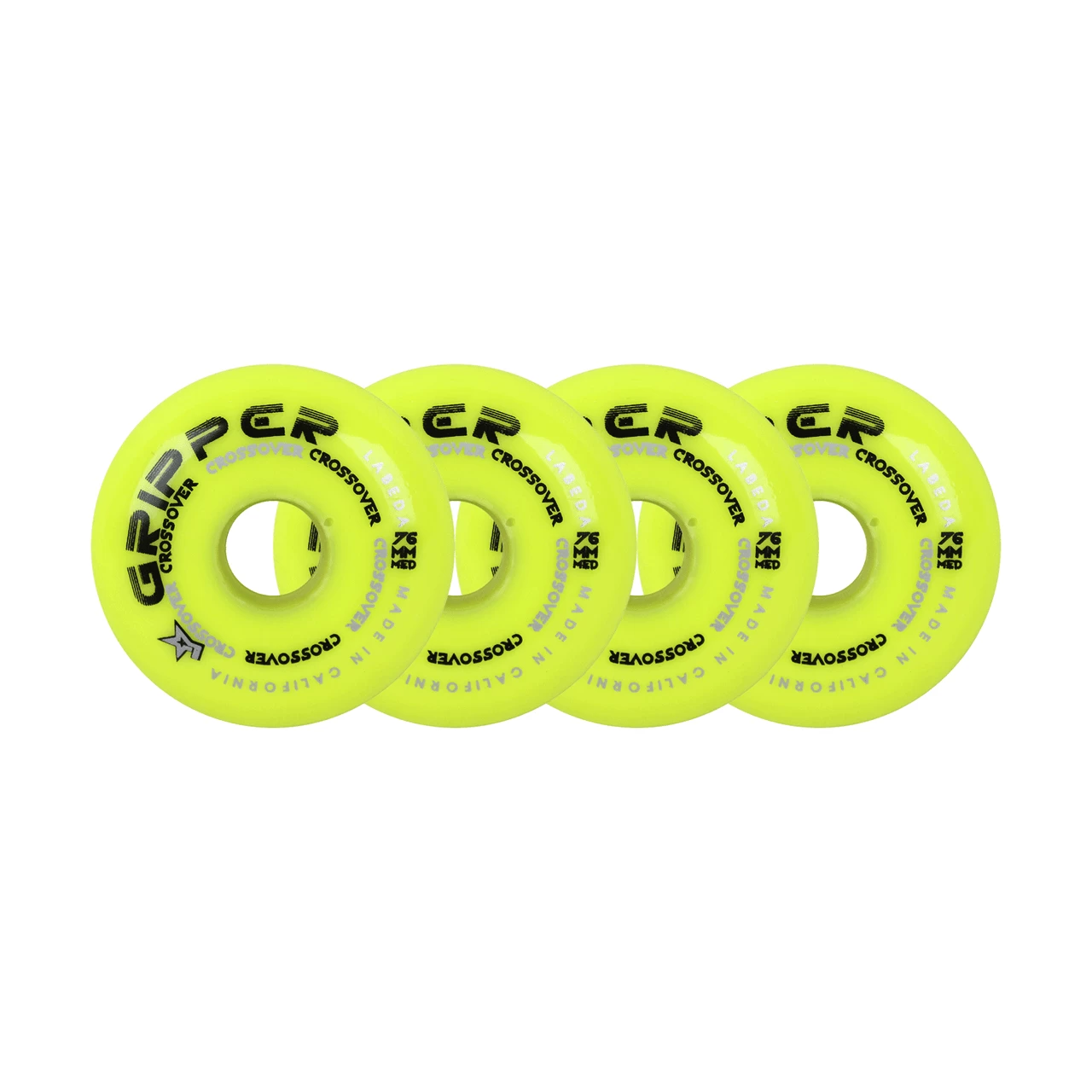 Labeda Roller Hockey Wheels - Gripper Crossover 76/80 HiLo 80A Yellow (8-Pack) 3 Labeda Roller Hockey Wheels - Gripper Crossover 76/80 HiLo 80A Yellow (8-Pack) - Image 3