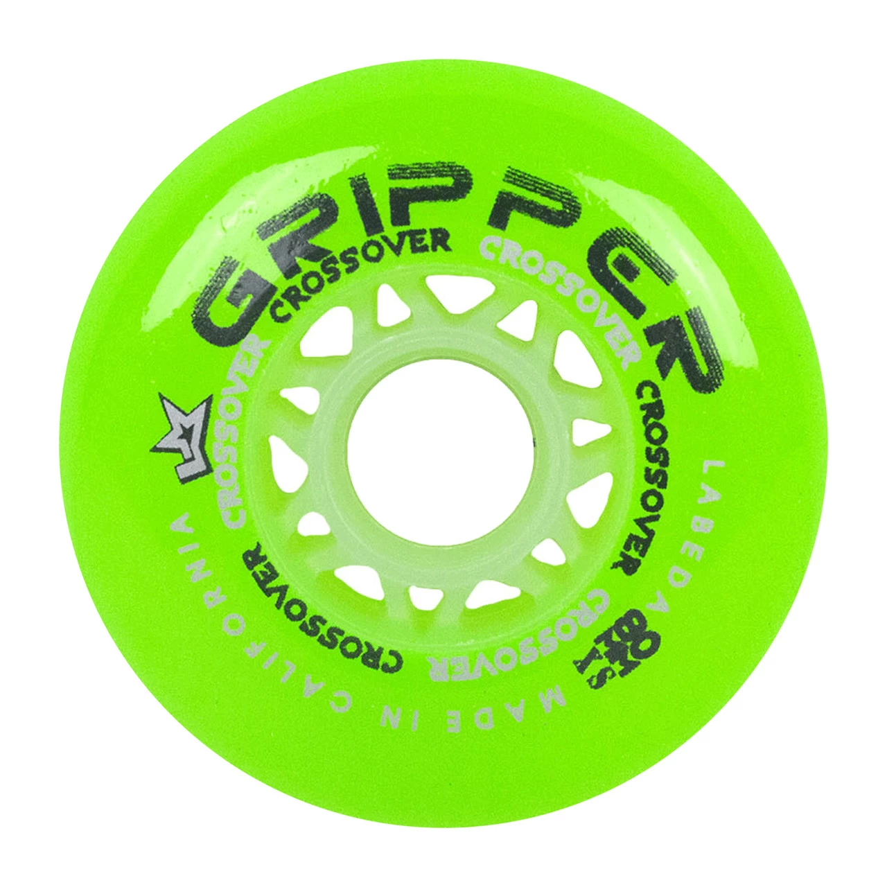 Labeda Roller Hockey Wheels - Gripper Crossover 76/80 HiLo 74A Green (8-Pack) 2 Labeda Roller Hockey Wheels - Gripper Crossover 76/80 HiLo 74A Green (8-Pack) - Image 2