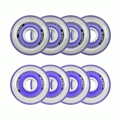 Labeda Roller Hockey Wheels - Millennium Gripper 72/80 HiLo 74A Purple (8-Pack)