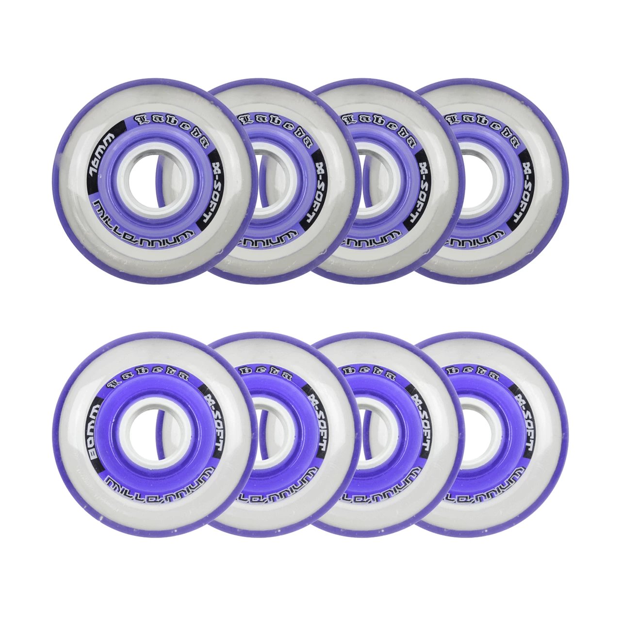 Labeda Roller Hockey Wheels - Millennium Gripper 72/80 HiLo 74A Purple (8-Pack) 1 Labeda Roller Hockey Wheels - Millennium Gripper 72/80 HiLo 74A Purple (8-Pack)