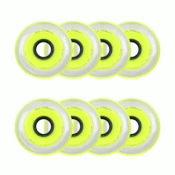 Labeda Roller Hockey Wheels - Millennium Gripper 80mm 74A Yellow (8-Pack)