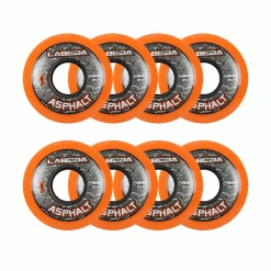 Labeda Roller Hockey Wheels - Asphalt Gripper 59mm 85A Orange (8-Pack)