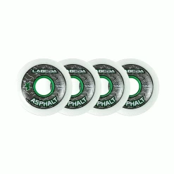Labeda Roller Hockey Wheels - Asphalt Gripper 68mm 83A White (4-Pack)