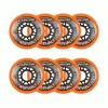 Labeda Roller Hockey Wheels - Asphalt Gripper 76mm 85A Orange (8-Pack)