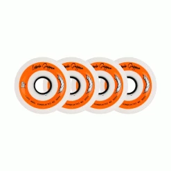 Labeda Roller Hockey Wheels - Gripper Standard 59mm 76A White/Orange (4-Pack)