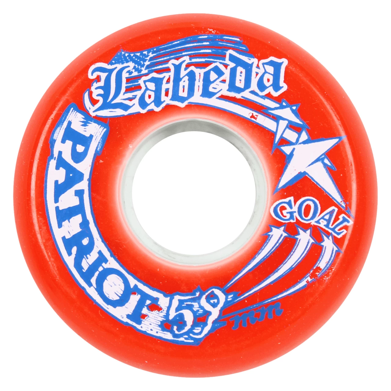 Labeda Roller Hockey Wheels - Patriot Goal 59mm 82A Red (10-Pack) 2 Labeda Roller Hockey Wheels - Patriot Goal 59mm 82A Red (10-Pack) - Image 2