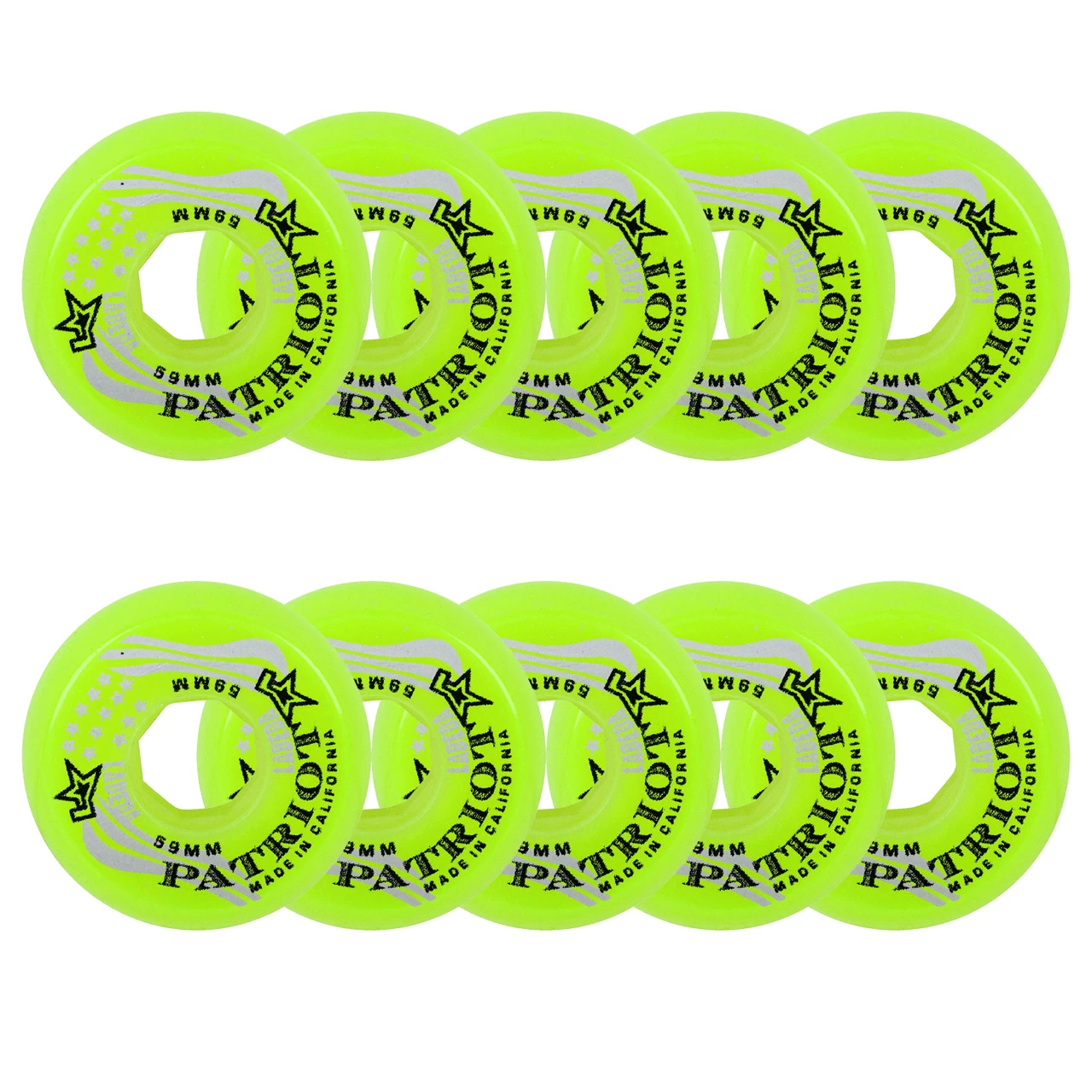 Labeda Roller Hockey Wheels - Patriot Goal 59mm 82A Green (10-Pack) 1 Labeda Roller Hockey Wheels - Patriot Goal 59mm 82A Green (10-Pack)