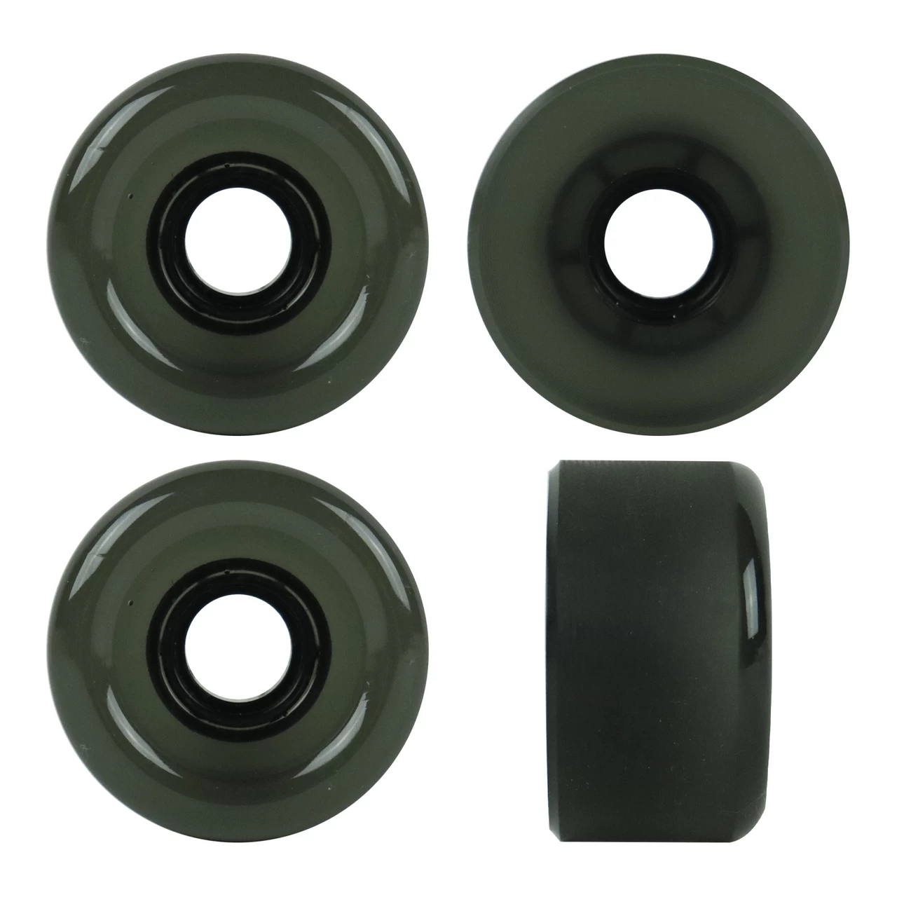 Paris Longboard Trucks, Wheels, Hardware, And Abec 7 Bearings Kit - V2 180 Green + Blank Smoked Black 65mm 78A 2 Paris Longboard Trucks, Wheels, Hardware, And Abec 7 Bearings Kit - V2 180 Green + Blank Smoked Black 65mm 78A - Image 2