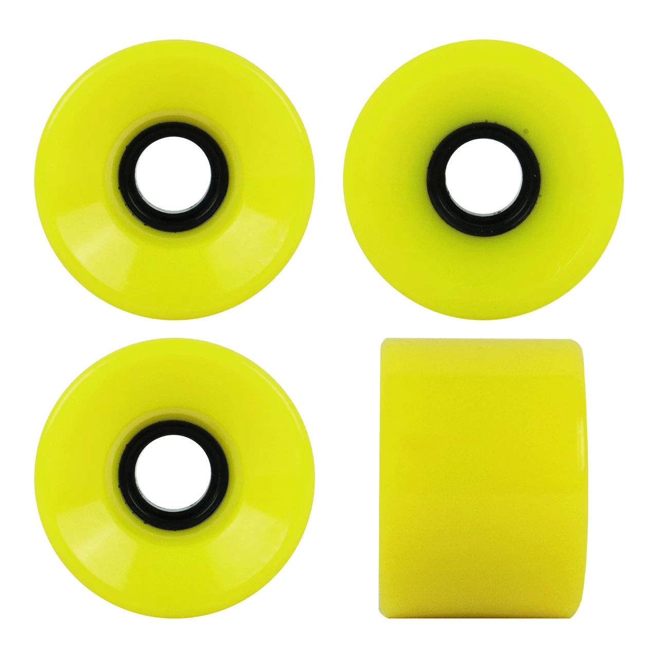 Paris Longboard Trucks, Wheels, Hardware, And Abec 7 Bearings Kit - V2 180 Gold + Blank Yellow 65mm 82A 2 Paris Longboard Trucks, Wheels, Hardware, And Abec 7 Bearings Kit - V2 180 Gold + Blank Yellow 65mm 82A - Image 2